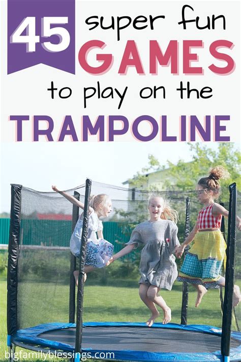 45 Trampoline Games your Kids will Love | Trampoline, Fun trampoline ...