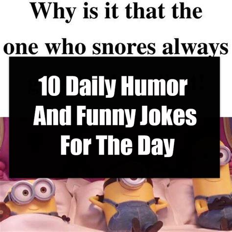 10 Daily Humor And Funny Jokes For The Day