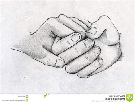 Couple Holding Hands Pencil Drawing - bestpencildrawing