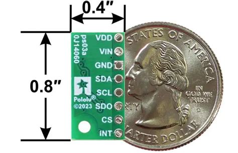 Pololu LPS22DF Digital Barometer Sensor w/ Voltage Regulator - RobotShop