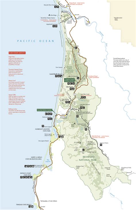 Redwood National Park Map - Pacific Gas And Electric Power Outage Map