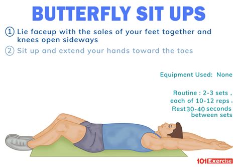 Butterfly Sit-Ups | 101Exercise.com