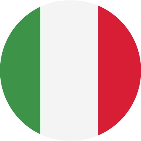 Circle flag of Italy. 11571348 PNG