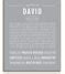 David | Name Art Print – Name Stories