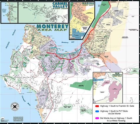 Monterey Area Map - Monterey CA • mappery