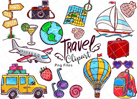 Travel clipart Vacation Clipart Wanderlust Clipart travel | Etsy