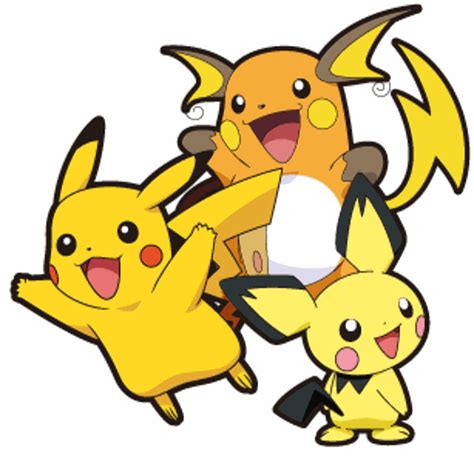 Pichu Pikachu Raichu Evolution