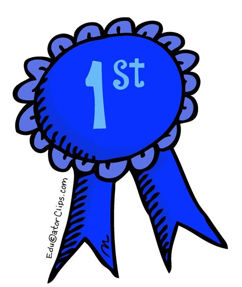 Blue Ribbon Art, First Place Ribbon Art