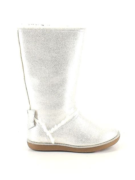 Lands' End Boots: Silver Solid Shoes - Size 12 | Boots, Shoes, Combat boots