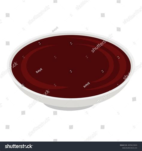 Soy Sauce Saucer Cartoon Vector Isolated Stock Vector (Royalty Free ...