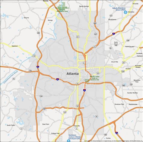 Atlanta Map [Georgia] - GIS Geography