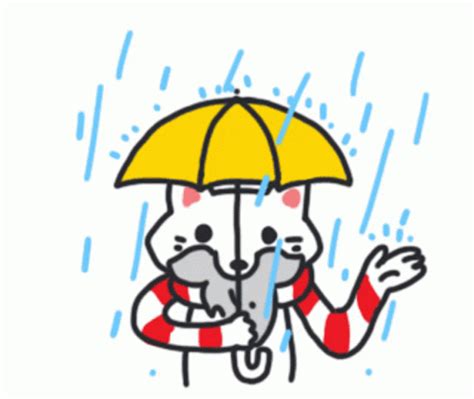 Rain Happy Sticker - Rain Happy Chill - Discover & Share GIFs