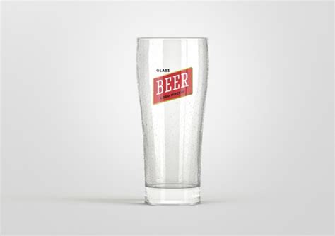 Beer Glass Logo Mockup - Premium and Free Mockups by Viscon Design