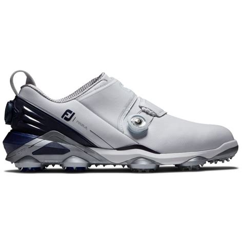 FootJoy Tour Alpha Dual BOA Golf Shoes White/Navy/Grey 55508 - Carl's ...