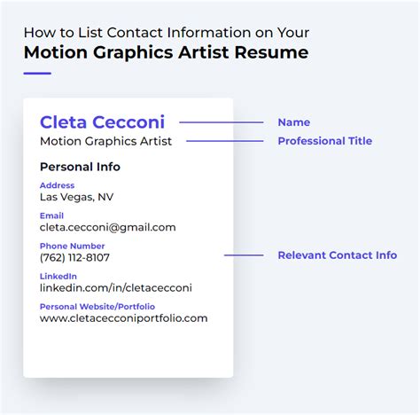 Motion Graphics Artist Resume Examples and Templates