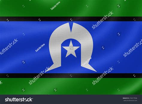 Torres Strait Islanders Flag On Fabric Stock Illustration 274217936