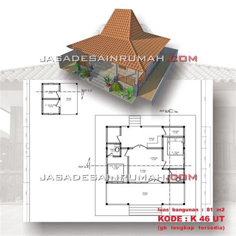 Tata Ruang Rumah Limasan Modern Farmhouse Exterior - IMAGESEE