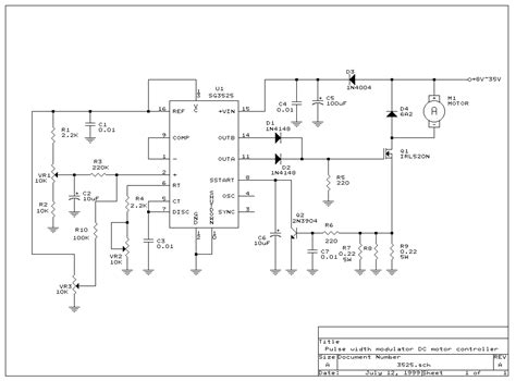 PWM DC motor driver control SG3525 |DC Motor driver projects