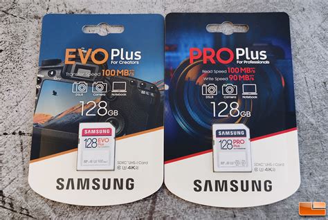 Samsung SD Card Review - PRO Plus versus EVO Plus - Legit Reviews