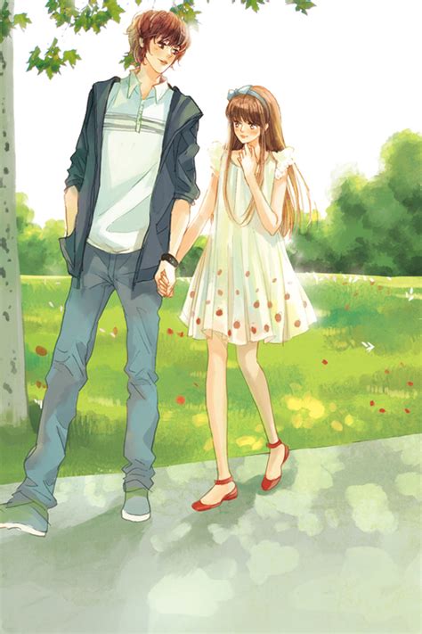 anime couples holding hands clipart - Clipground