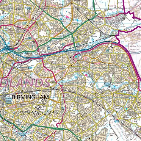 West Midlands County Map : XYZ Maps