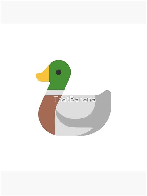 "Duck emoji" Poster for Sale by ThatBanana | Redbubble