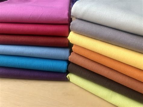 Plain Medium Weight Cotton Fabric For Dressmaking Curtains Light ...