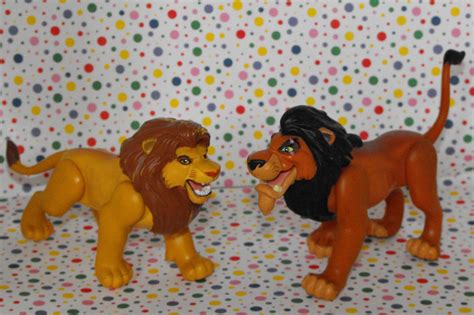 *SOLD*Disney Lion King Action Figures Simba and Scar