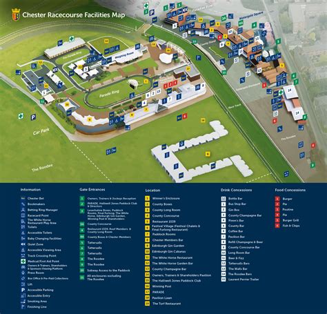 Racecourse Map - Chester Racecourse