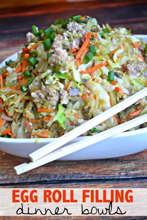 Egg Roll Filling Dinner Bowl – Instant Pot Recipe