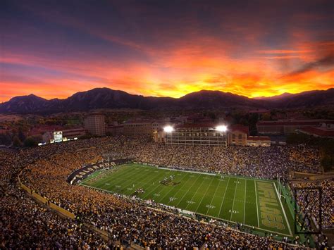 Football Stadium at Sunset, Colorado