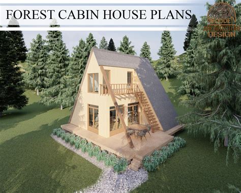 A Frame Cabin House 2 Bedroom 1 Bedroom Modern Forest Cabin - Etsy