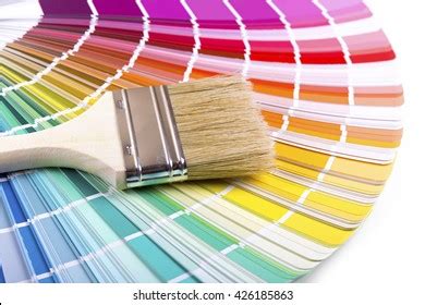 Paintbrush On Palette Color Guide Stock Photo 426185863 | Shutterstock