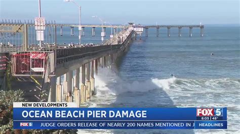 Ocean Beach Pier Damage