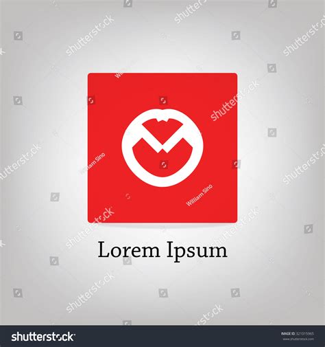 Abstract Corporate Logo Red Square Stock Vector (Royalty Free) 321015965