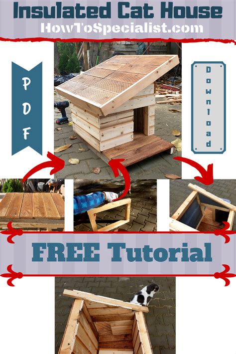 How to build an insulated cat house | HowToSpecialist - How to Build, Step by Step DIY Plans