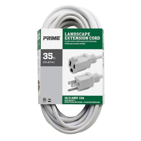 35 ft. 16/3 SJTW White Outdoor Extension Cord EC883627 - The Home Depot