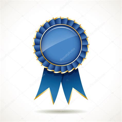 Blue and gold ribbons award Stock Vector by ©Sarunyu_foto 11650713