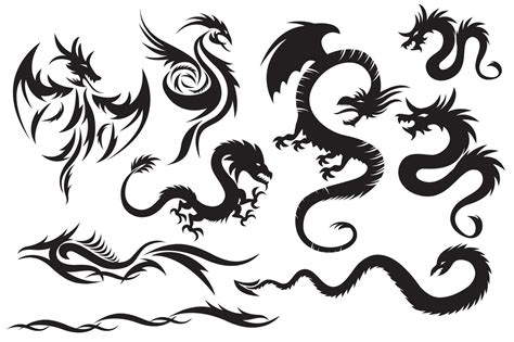 Free Printable Dragon Tattoo Stencils Designs