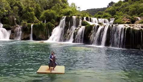 VIDEO: Hauser gives birthday performance afloat in Krka National Park ...