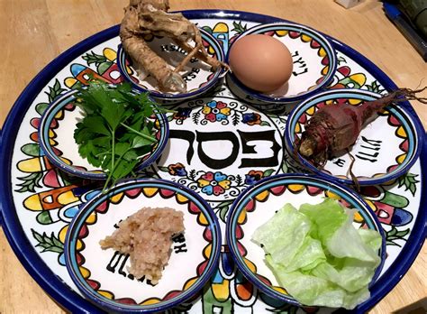 Passover seder plate - Kol Haneshamah Progressive Synagogue