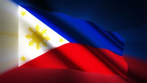 philippines shining waving flag - hd Stock Footage Video (100% Royalty ...