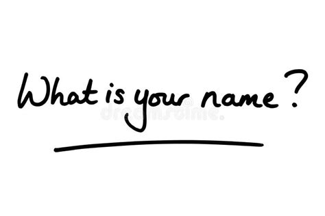 Whats Your Name Stock Illustrations – 8 Whats Your Name Stock ...