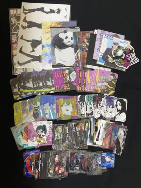 JUJUTSU KAISEN GOODS lot sticker coaster Shikishi Maki Zenin Fushiguro ...