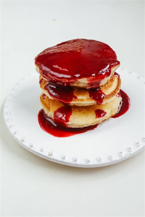 Pancakes with Red Syrup · Free Stock Photo