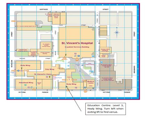 St. Vincent Hospital Campus Map