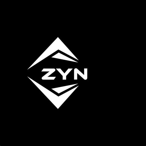 ZYN abstract technology logo design on Black background. ZYN creative ...