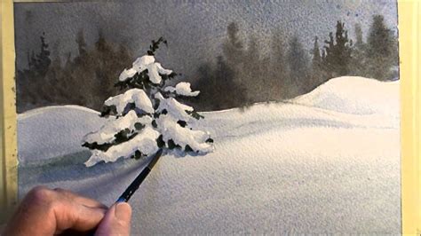 Beginners how to paint Snow - YouTube