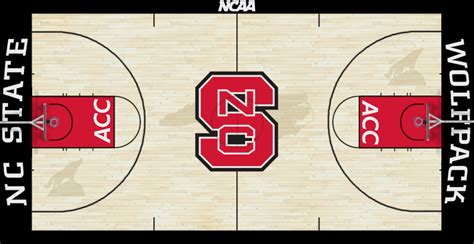 NCAA Basketball Court Concepts (All Teams and Conferences DONE ...