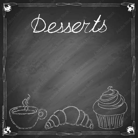 Dessert Menu Background